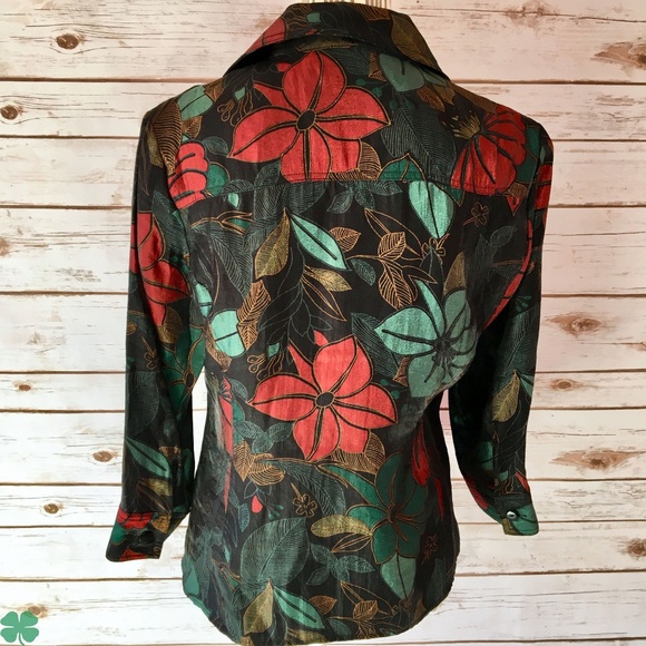 🎉HP🎉Erin London Button Down Carrier Top Size MP - Picture 4 of 8